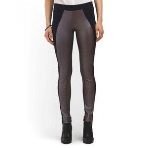 David Lerner Leather Panel Legging